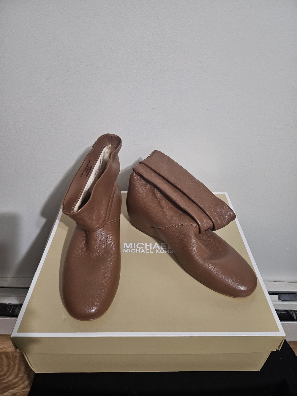 Michael Kors Brown Leather Women's Ankle Boots